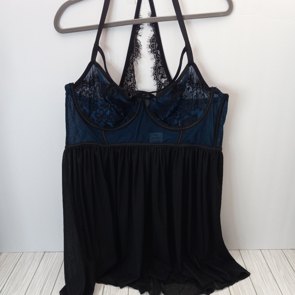 Torrid Lace & Mesh Strappy Babydoll Lingerie